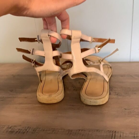 Rebecca Minkoff Nude Studded Gladiator Sandals Size 7.5 - Picture 6 of 7
